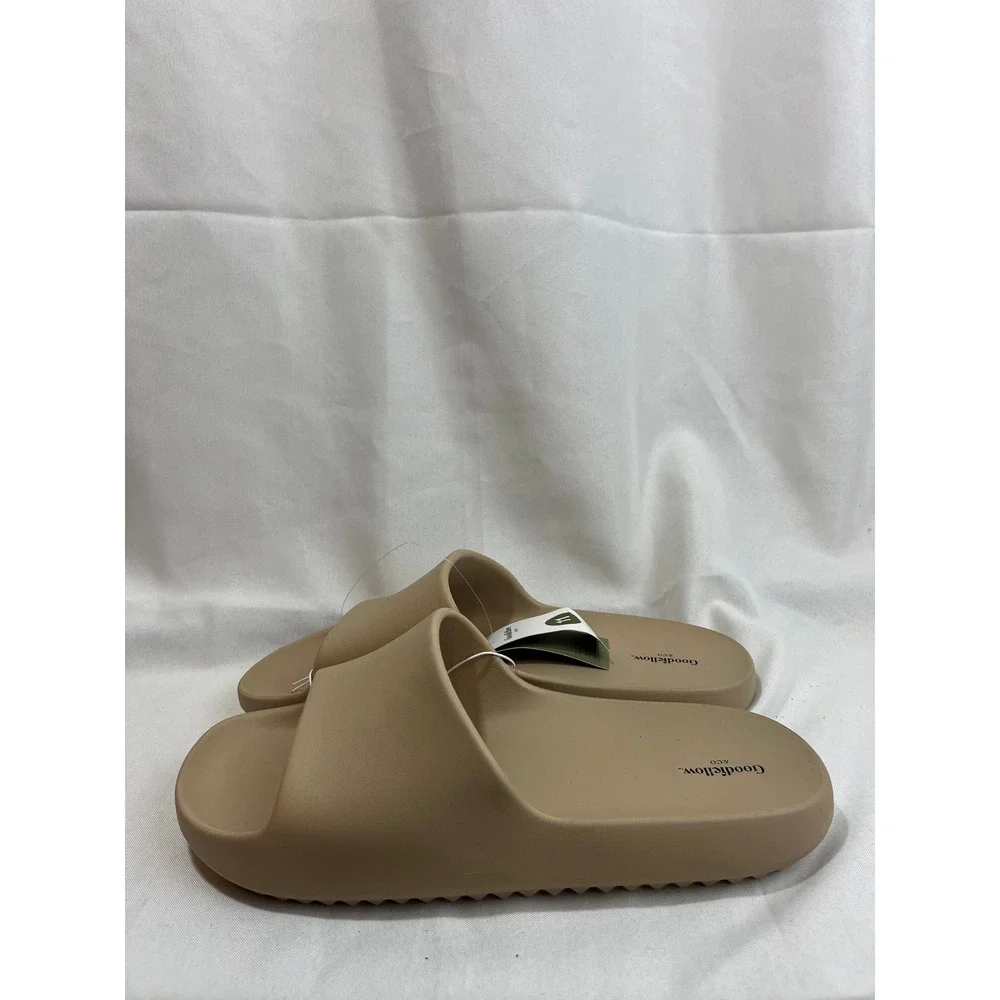 Goodfellow & Co Mens Tan Beige Foam Slide Sandals‎ Size 11 F425071-Q4/25